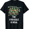 Tangled Christmas Lights Struggle Is Real Xmas Movies Gift Shirt