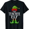 Teacher Elf Xmas Family Matching Group Christmas Classic Shirt