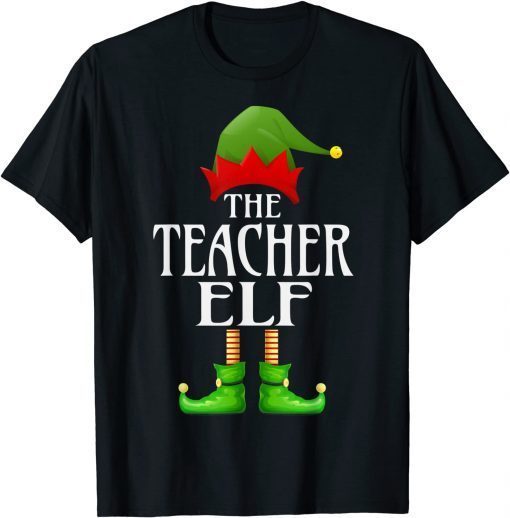 Teacher Elf Xmas Family Matching Group Christmas Classic Shirt