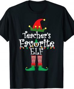 Teacher's Favorite Elf Christmas 2022 Unisex Shirt