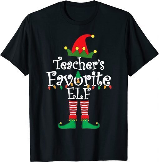 Teacher's Favorite Elf Christmas 2022 Unisex Shirt