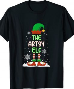 The Artsy Elf Family Matching Christmas Artist Pajama Classic Shirt