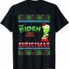 The Biden Who Stole Christmas Anti-Biden Ugly Christmas T-Shirt