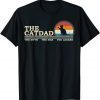The Cat Dad Kitty Lover Silhouette Sunset Unisex Shirt