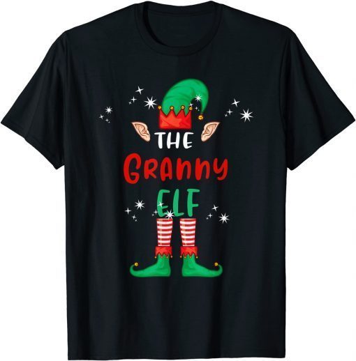 The Granny Elf Matching Family Group Christmas Xmas Unisex Shirt