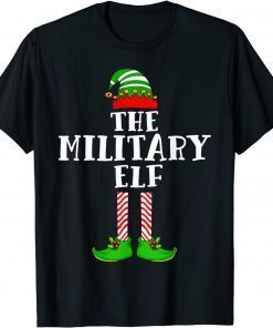 The Military Elf Christmas Matching Family Xmas Costumes Gift Shirt