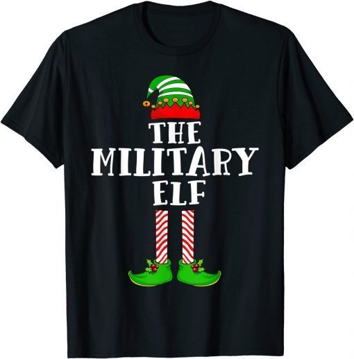 The Military Elf Christmas Matching Family Xmas Costumes Gift Shirt