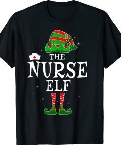 The Nurse Elf Group Matching Family Christmas Nursing T-Shirt