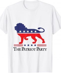 The Patriot Party Lion Conservative Patriotic Apparel For Us Gift Shirt