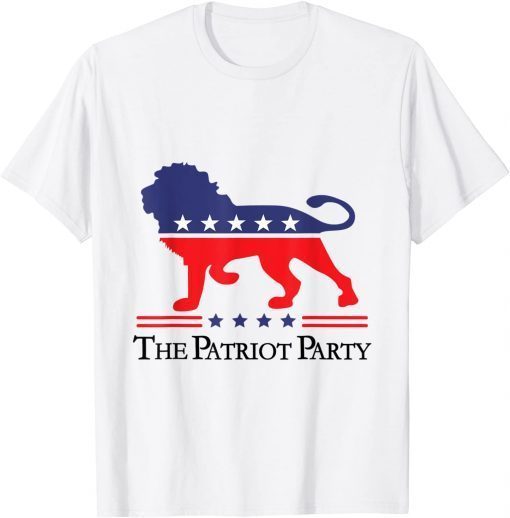 The Patriot Party Lion Conservative Patriotic Apparel For Us Gift Shirt