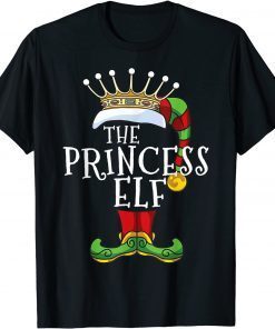 The Princess Elf Xmas Matching Christmas Gift T-Shirt