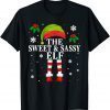 The Sweet And Sassy Elf Family Matching Christmas Girl Unisex Shirt