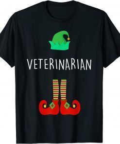 The Veterinarian Elf Christmas Party Matching Family Classic Shirt