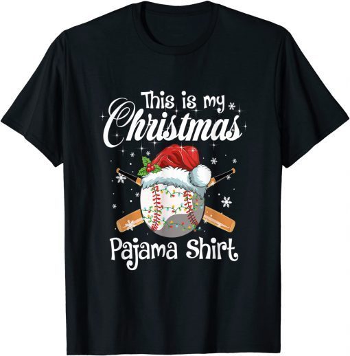 This Is My Christmas Baseball Pajama T-Shirt