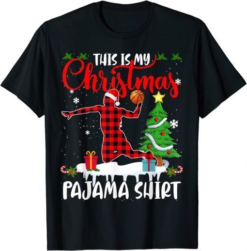 This Is My Christmas Pajama Basketball Player Plaid Classic Shirt