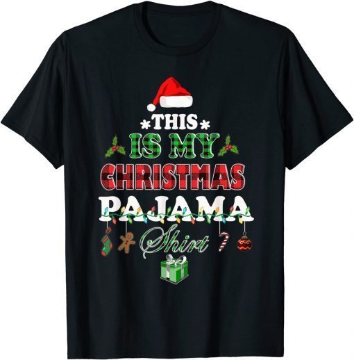 This Is My Christmas Pajama Christmas Lights and Tree Gift Shirt