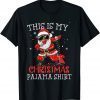 This Is My Christmas Pajama - Dabbing African American Santa T-Shirt