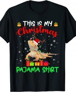 This Is My Christmas Pajama Santa Bearded Dragon Lover Unisex Shirt