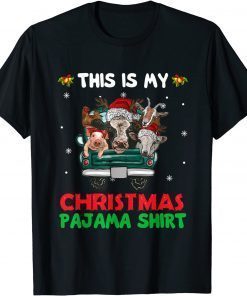 This Is My Christmas Pajama Shirt Farm Animals Truck Unisex Shirt