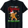 This Is My Christmas Pajama Shirt Gingerbread Lights Xmas Gift T-Shirt