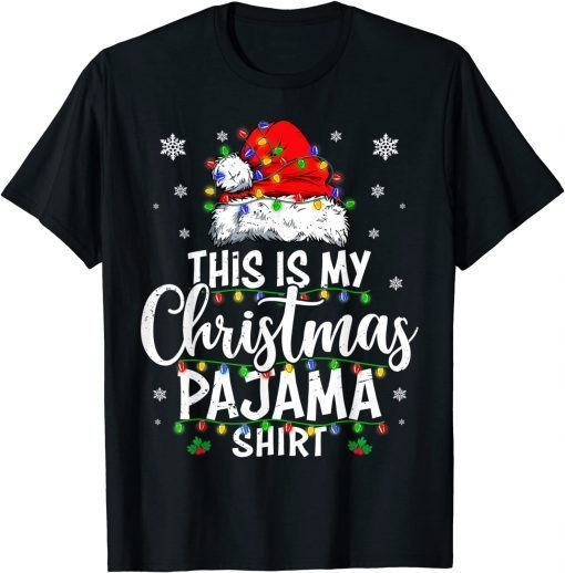 This Is My Christmas Pajama Shirt Lights Gift Shirt