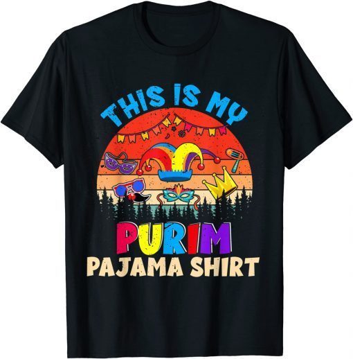 This Is My Purim Pajama Shirt Mardi Gras Lover Classic Shirt