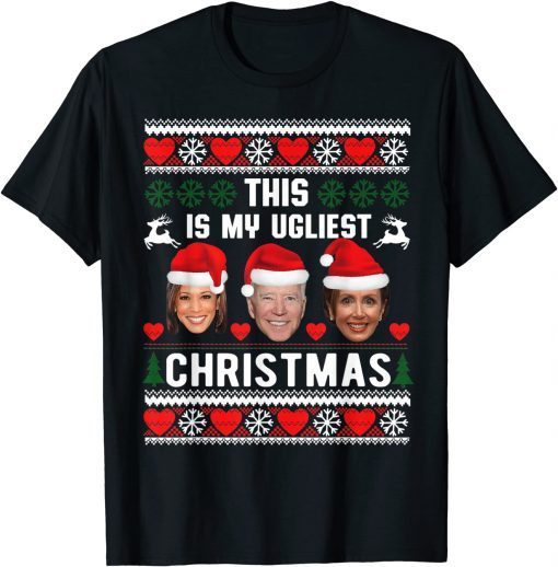 This Is My Ugliest Christmas Anti-Biden Xmas Gift T-Shirt