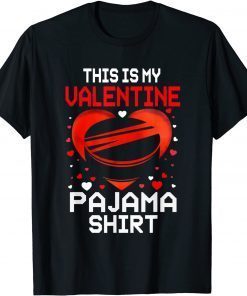 This Is My Valentine Hockey Pajama Sports Love Classic T-Shirt