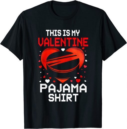 This Is My Valentine Hockey Pajama Sports Love Classic T-Shirt