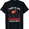 This Is My Valentine Pajama Shirt Flamingo Animals Classic Shirt