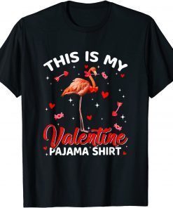 This Is My Valentine Pajama Shirt Flamingo Animals Classic Shirt