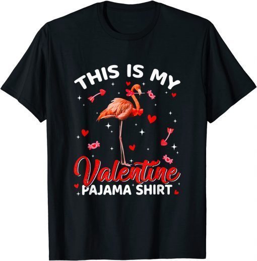 This Is My Valentine Pajama Shirt Flamingo Animals Classic Shirt