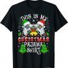 This is My Christmas Pajama Santa Hat Video Game Gift Shirt