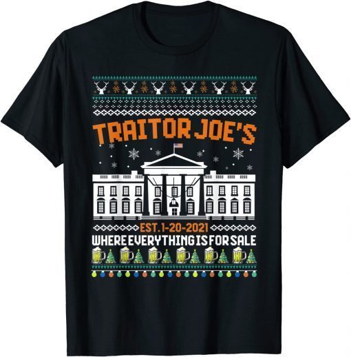 Traitor Joe's Where Everything Is For Sale Xmas Pajamas Classic Shirt