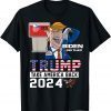 Trump 2024 American Flag Anti Biden Mean Tweets Cheap Gas Classic T-Shirt