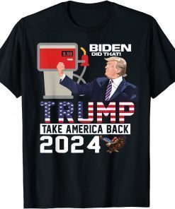 Trump 2024 Flag Anti Joe Biden Mean Tweets Gas Official Shirt