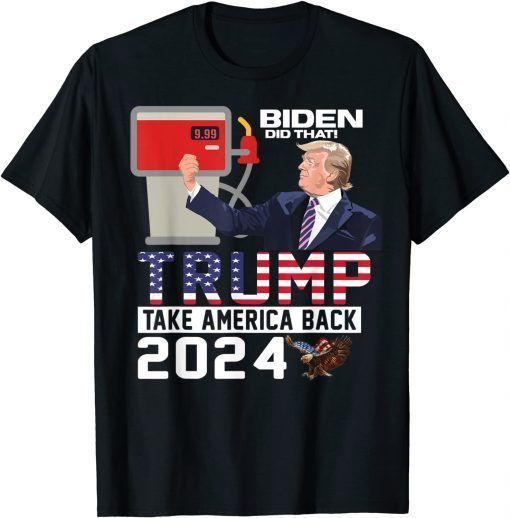 Trump 2024 Flag Anti Joe Biden Mean Tweets Gas Official Shirt