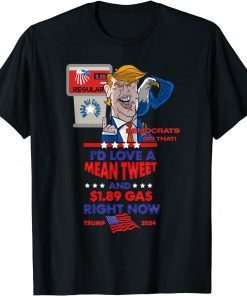 Trump 2024 US Eagle Gas Pump Conservative Anti Liberal Biden T-Shirt