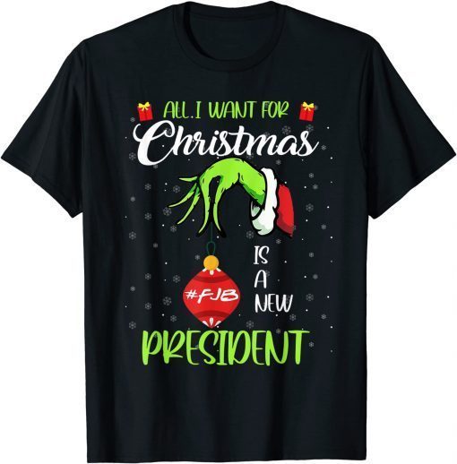 Trump All I Want For Christmas Is A New President Republican 2022 Shirt