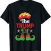 Trump Elf Matching Family Group Christmas Party Pajama X-mas Limited Shirt