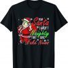 Trump Naughty Christmas Pajamas Dear Santa Fake News Unisex Shirt