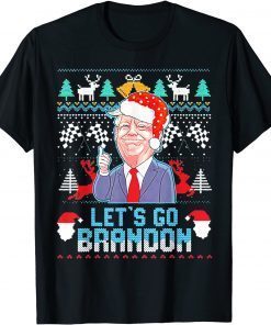 Trump Santa Let’sGo Bran don 2024 Ugly Christmas Unisex T-Shirt