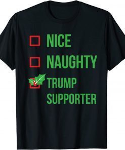 Trump Supporter Pajama Christmas Gift Shirt