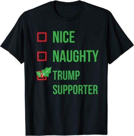 Trump Supporter Pajama Christmas Gift Shirt