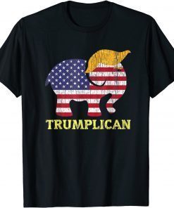 Trumplican Elephant Trump Hair 2020 Election Republican Official Shirt