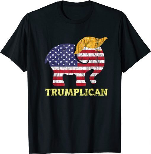 Trumplican Elephant Trump Hair 2020 Election Republican Official Shirt