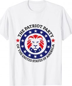 US Patriot Party Lion Circle Conservative Patriotic Apparel Gift Shirt