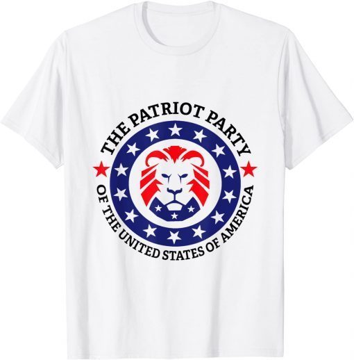 US Patriot Party Lion Circle Conservative Patriotic Apparel Gift Shirt