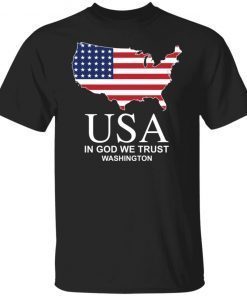 USA in god we trust Washington Limited shirt