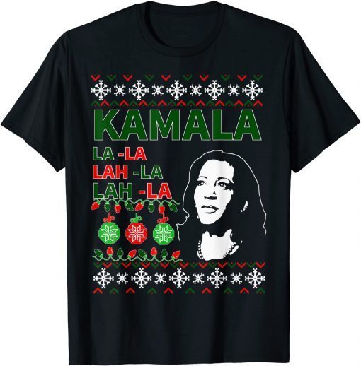 Ugly Christmas Kamala Harris Biden T-Shirt